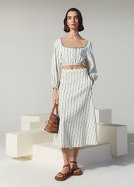 Mari Embroidered Circle Skirt